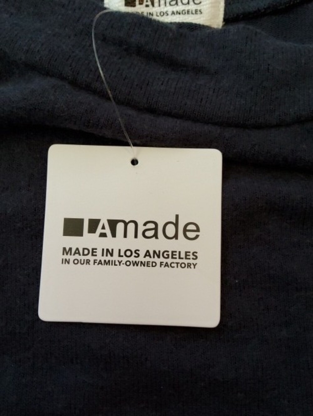 LAmade Navy Crewneck Drawstring Hem Sweater NWT Medium - Picture 10 of 14